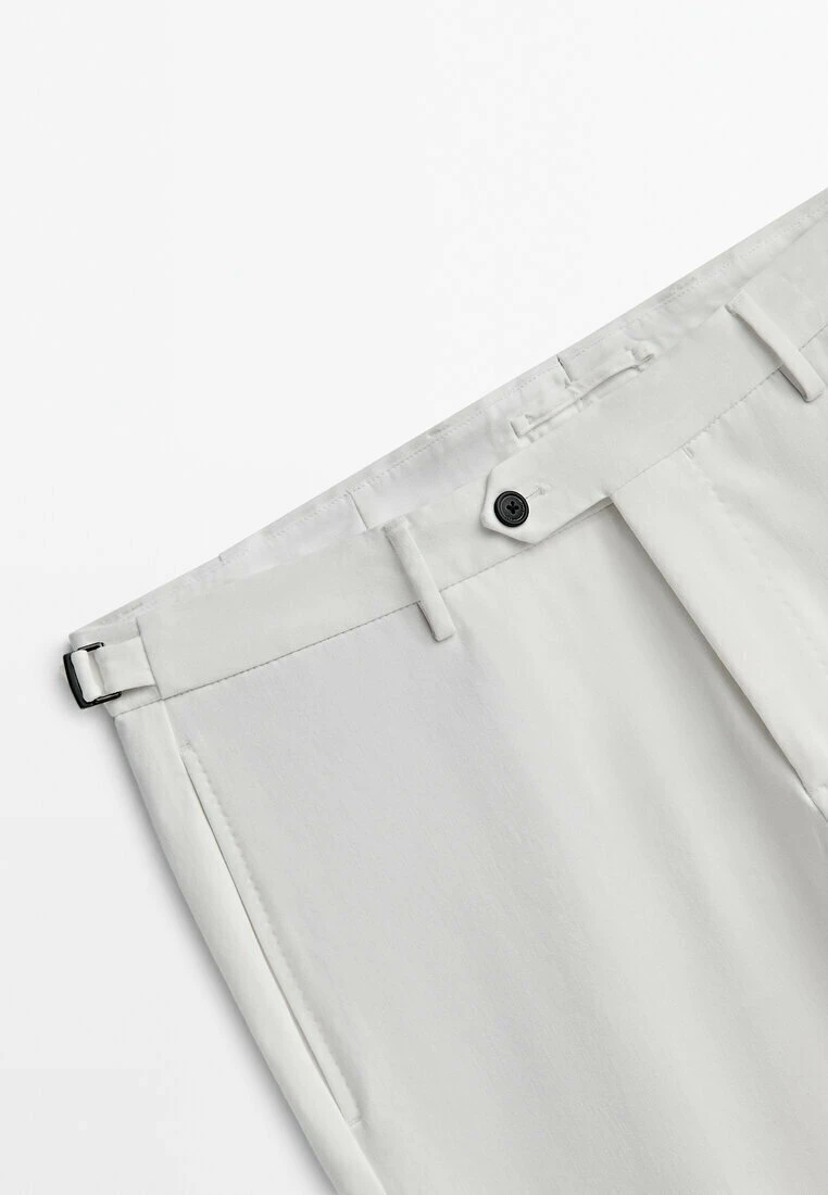 Massimo Dutti Smart In A Bi-Stretch - Chinos - White 11 Massimo Dutti Smart In A Bi-Stretch - Chinos - White - Image 9