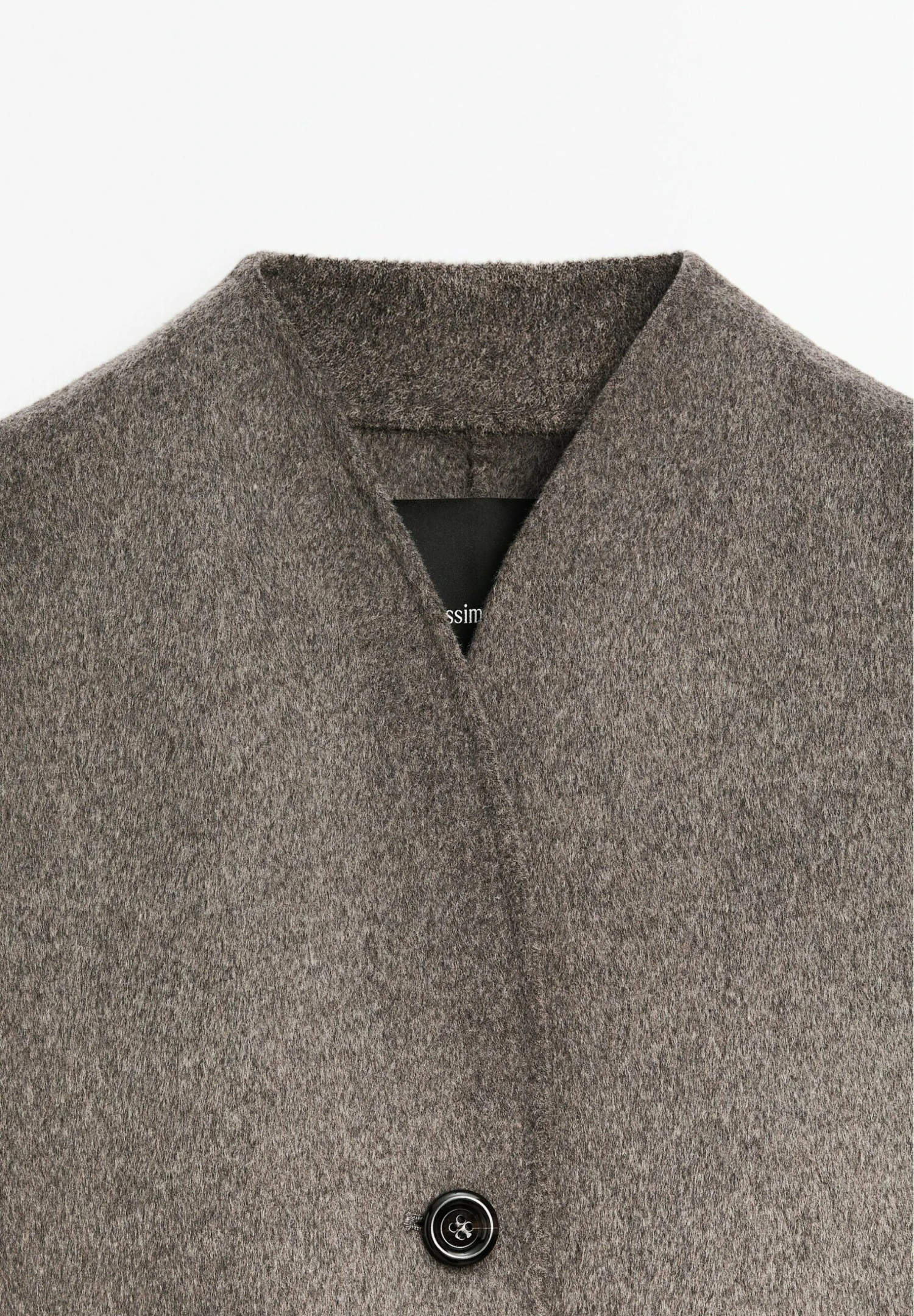 Massimo Dutti HIGH NECK - Classic Coat - Grey 12 Massimo Dutti HIGH NECK - Classic Coat - Grey - Image 10