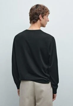 Massimo Dutti CREW NECK LONG SLEEVE - Jumper - Black -Massimo Dutti Shop 8ded9ef8db144aa2a473e99e9d37854f