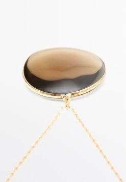 Massimo Dutti WITH TRANSLUCENT STONE - Necklace - Gold-coloured -Massimo Dutti Shop 8dfabb38c4e04ca299872f1d75ddd7a6
