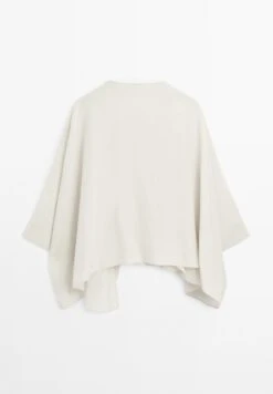 Massimo Dutti SHORT FLOWING CAPE WITH SLEEVE DETAIL - Cape - Beige -Massimo Dutti Shop 8e125e3e0e8146a29e5bbb6465266a32