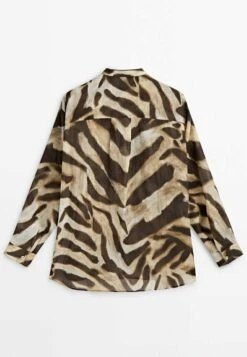 Massimo Dutti Animal Print - Button-Down Blouse - Brown -Massimo Dutti Shop 8e1b6a9134fd4c9abd1358194ebe04d9