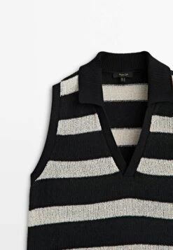Massimo Dutti Textured Striped Sleeveless - Polo Shirt - Black 19 Massimo Dutti Textured Striped Sleeveless - Polo Shirt - Black -Massimo Dutti Shop 8e48449c907d4859b3171e0c979d3979
