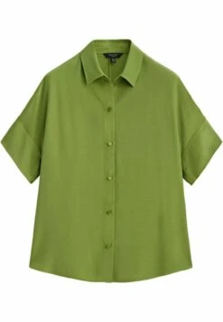 Massimo Dutti Flowing - Button-Down Blouse - Green -Massimo Dutti Shop 8e6bd0fa5cc843049e2ae7f14ea3fb9e