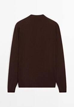 Massimo Dutti CREW NECK LONG SLEEVE - Jumper - Bordeaux -Massimo Dutti Shop 8e83446f7937432da78789f70a470e08