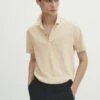 Massimo Dutti Polo Shirt - Beige -Massimo Dutti Shop 8e842efee2474e2ba42cb57a4c0f2316