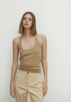 Massimo Dutti Kick Flare- Trousers - Beige -Massimo Dutti Shop 8e9f83a5af584aa3863a2a1de843c370