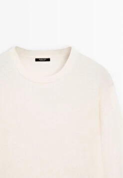 Massimo Dutti CREW NECK SWEATER - Jumper - Beige -Massimo Dutti Shop 8ea70f657f384897a047ebd8746bd58d