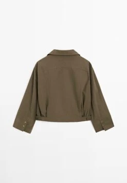 Massimo Dutti WITH BELT DETAIL - Light Jacket - Khaki -Massimo Dutti Shop 8eb6a06bea074a00943abe10aa27fd6f