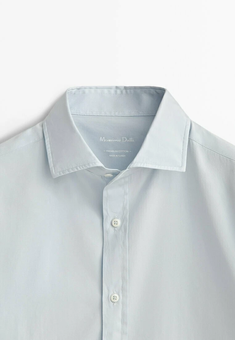 Massimo Dutti Slim Fit - Shirt - Blue/Grey 9 Massimo Dutti Slim Fit - Shirt - Blue/Grey - Image 7