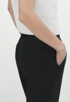 Massimo Dutti Blend Straight- Trousers - Black -Massimo Dutti Shop 8efe5459529948d9a92f049a43a99e5c