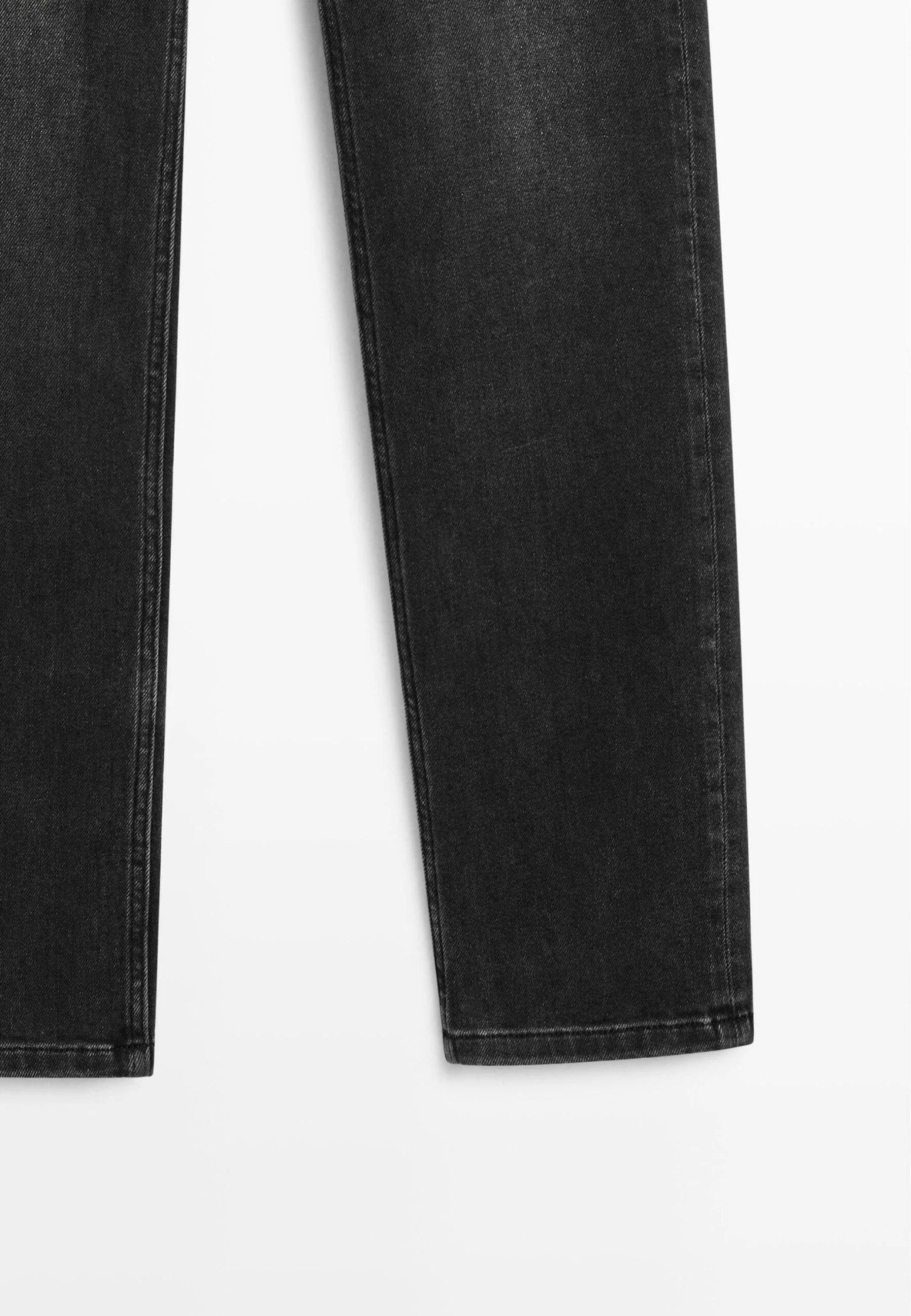Massimo Dutti MID-RISE STRAIGHT-LEG - Straight Leg Jeans - Black 12 Massimo Dutti MID-RISE STRAIGHT-LEG - Straight Leg Jeans - Black - Image 10
