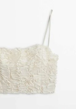 Massimo Dutti Studio Bouclé Strappy Crop - Top - Beige 22 Massimo Dutti Studio Bouclé Strappy Crop - Top - Beige -Massimo Dutti Shop 8f1a3b699474454bb8b18dd3b1401643