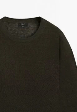 Massimo Dutti OVERSIZE CREW NECK - Jumper - Dark Brown -Massimo Dutti Shop 8f709935a11e492fa63231008439812a