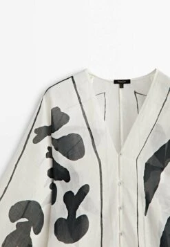 Massimo Dutti Print - Shirt Dress - White -Massimo Dutti Shop 8f782c371fe54a6ba5727ab9c1ebdf7e