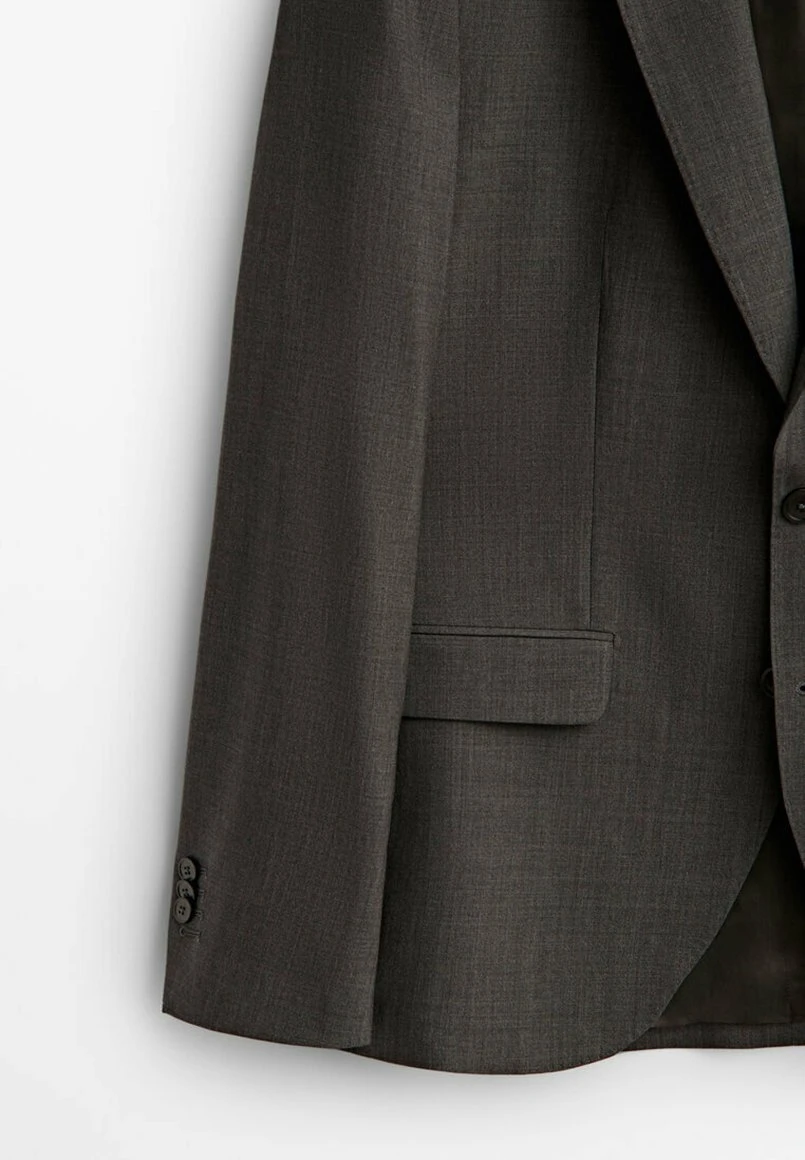 Massimo Dutti Blazer Jacket - Light Grey 10 Massimo Dutti Blazer Jacket - Light Grey - Image 8