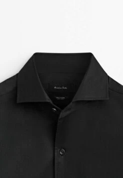Massimo Dutti Textured - Formal Shirt - Black -Massimo Dutti Shop 8f9480f946a5469ca8df59e28a7d7407