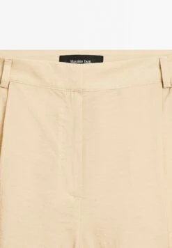 Massimo Dutti DARTED PALAZZO - Trousers - Beige -Massimo Dutti Shop 8f975a07a2874782a030750b256c3e86