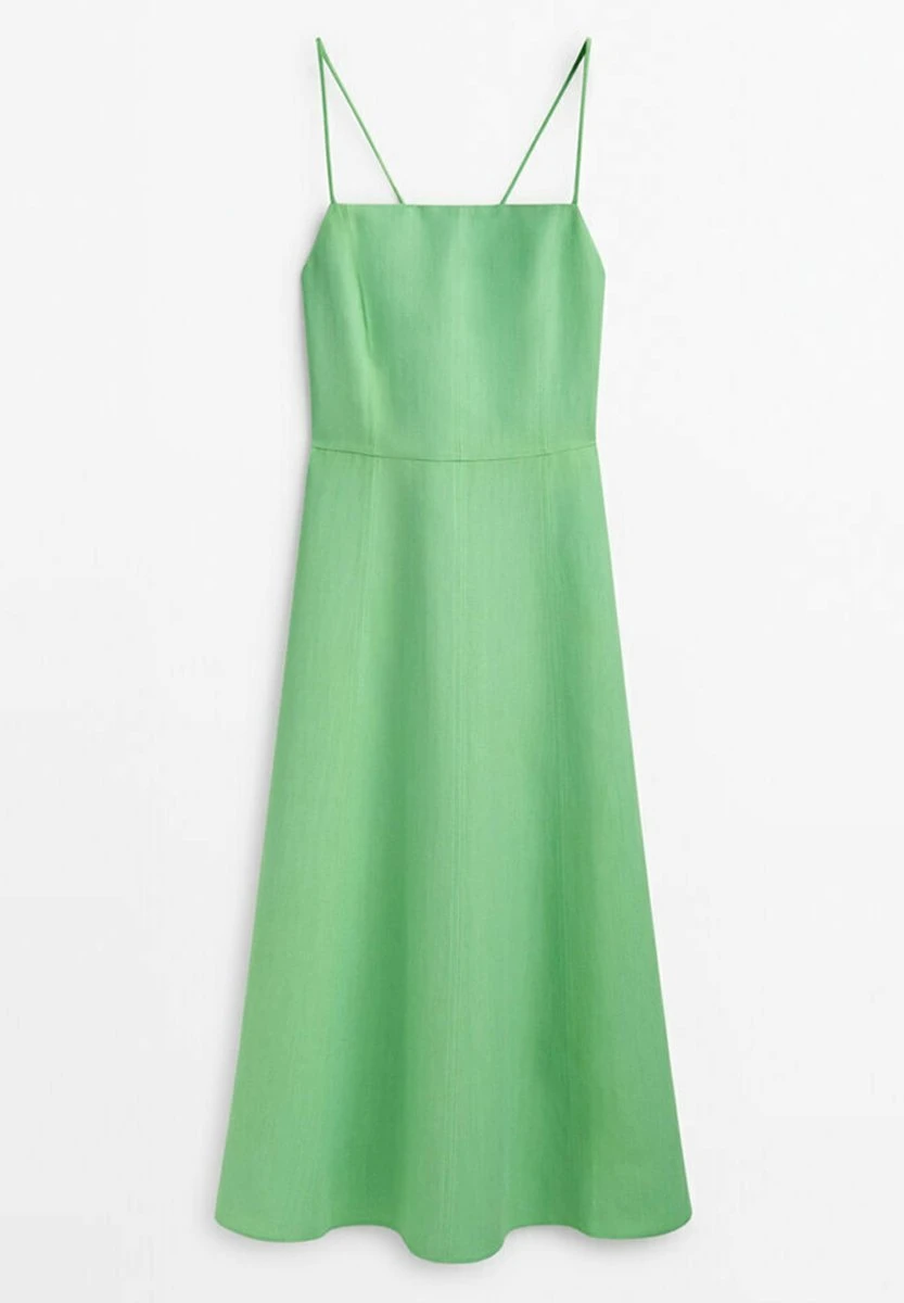 Massimo Dutti Strappy Midi With Seam Detail - Day Dress 12 Massimo Dutti Strappy Midi With Seam Detail - Day Dress - Image 10