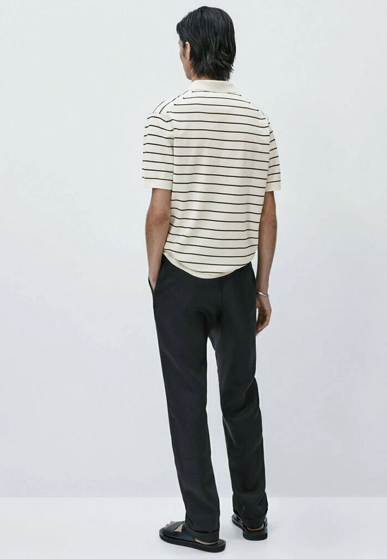 Massimo Dutti Striped Short Sleeve - Polo Shirt - Light Yellow 5 Massimo Dutti Striped Short Sleeve - Polo Shirt - Light Yellow - Image 3