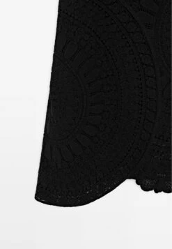 Massimo Dutti CROCHET MIDI - Day Dress - Black -Massimo Dutti Shop 90478b1ebde34665adc1167584b4ff33