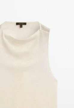Massimo Dutti With Crossover Back- Top - Beige -Massimo Dutti Shop 906972bb6af44326aa04c37c81bd71ee