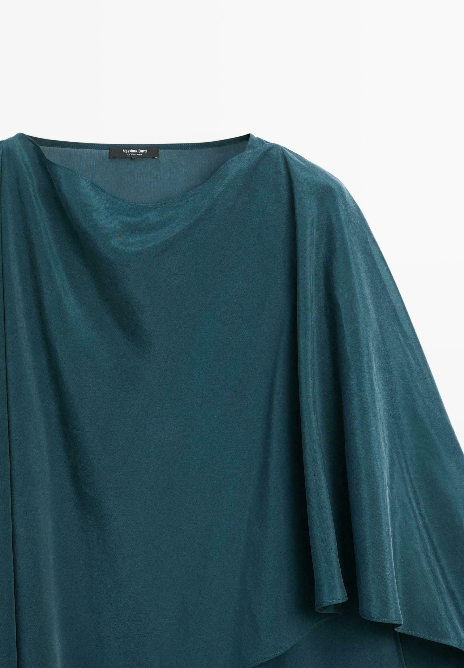 Massimo Dutti FLOWING -STYLE - Cape - Mottled Turquoise 11 Massimo Dutti FLOWING -STYLE - Cape - Mottled Turquoise - Image 9