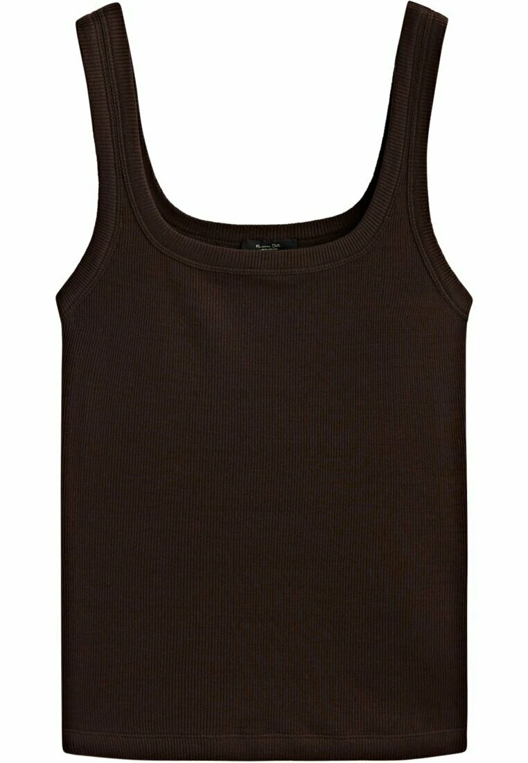 Massimo Dutti Mercerised - Top - Dark Brown 5 Massimo Dutti Mercerised - Top - Dark Brown - Image 3