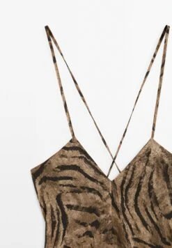 Massimo Dutti LONG ANIMAL PRINT - Maxi Dress - Mottled Dark Brown -Massimo Dutti Shop 90d3a570123c495e828cc22c8801c9fe