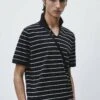 Massimo Dutti Striped Short Sleeve - Polo Shirt - Blue/Black Denim 2 Massimo Dutti Striped Short Sleeve - Polo Shirt - Blue/Black Denim -Massimo Dutti Shop 91577a4f51ae473787868704e82ab5da