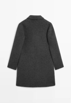 Massimo Dutti BLEND MID-LENGTH - Classic Coat - Grey -Massimo Dutti Shop 915b324683e84594acd4739a3ff0dcb7