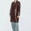 Massimo Dutti LONG NAPPA FINISH - Leather Jacket - Bordeaux -Massimo Dutti Shop 91603f8ed6e343ca90174dbe38ce3ca3