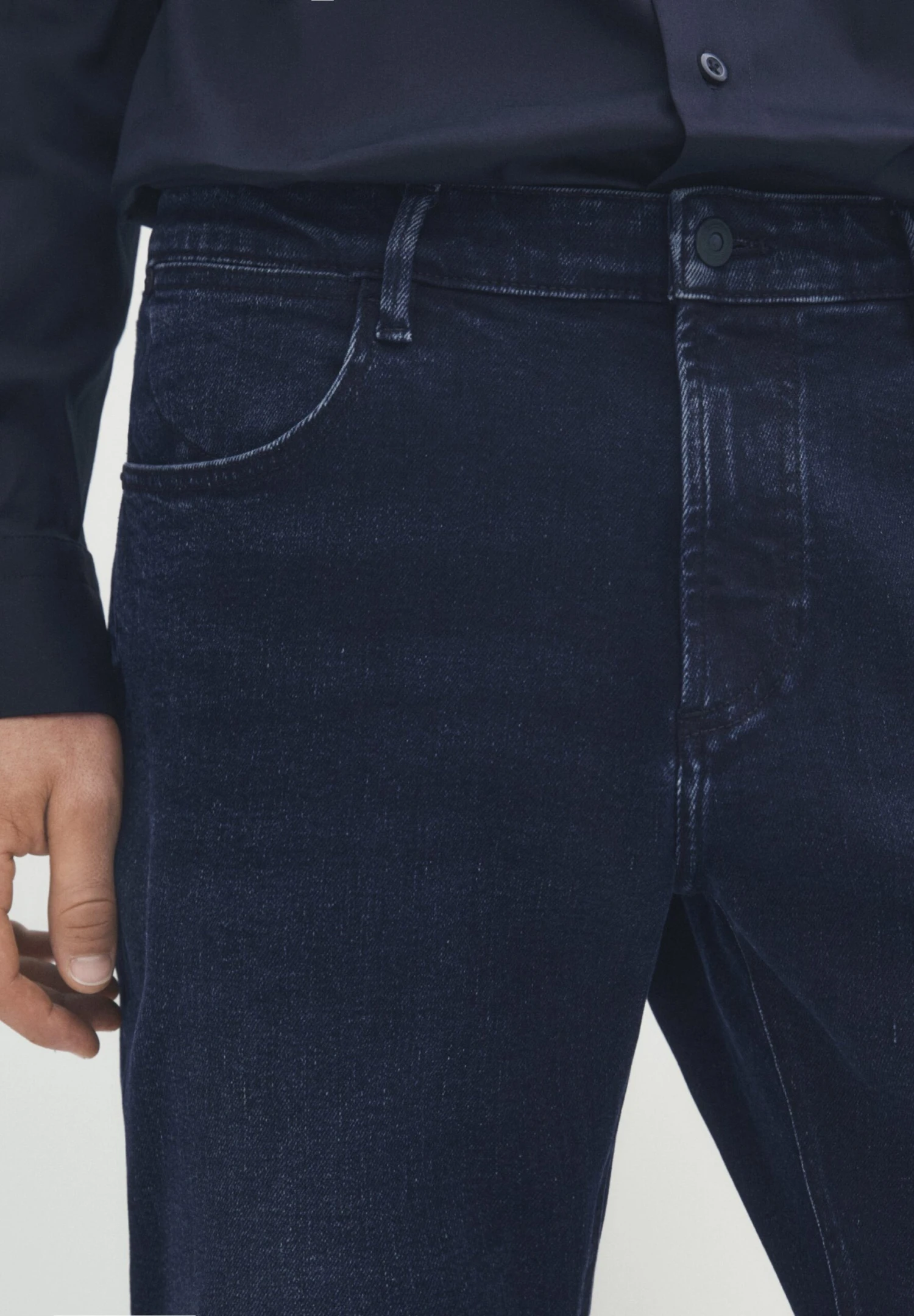 Massimo Dutti Straight Leg Jeans - Blue 7 Massimo Dutti Straight Leg Jeans - Blue - Image 5