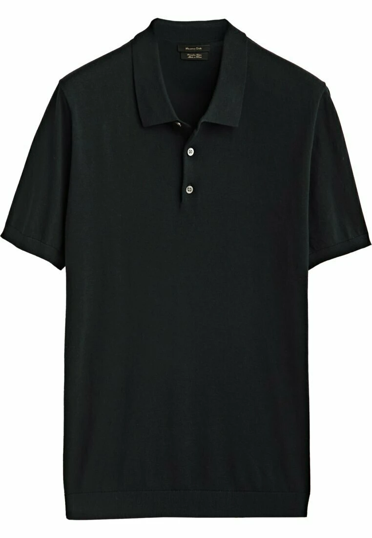 Massimo Dutti Short Sleeve - Polo Shirt - Black