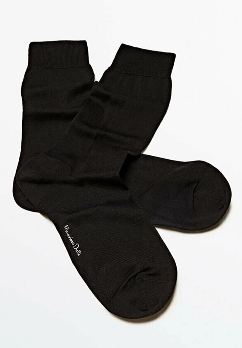 Massimo Dutti Plain Scottish- Socks - Black 7 Massimo Dutti Plain Scottish- Socks - Black - Image 5