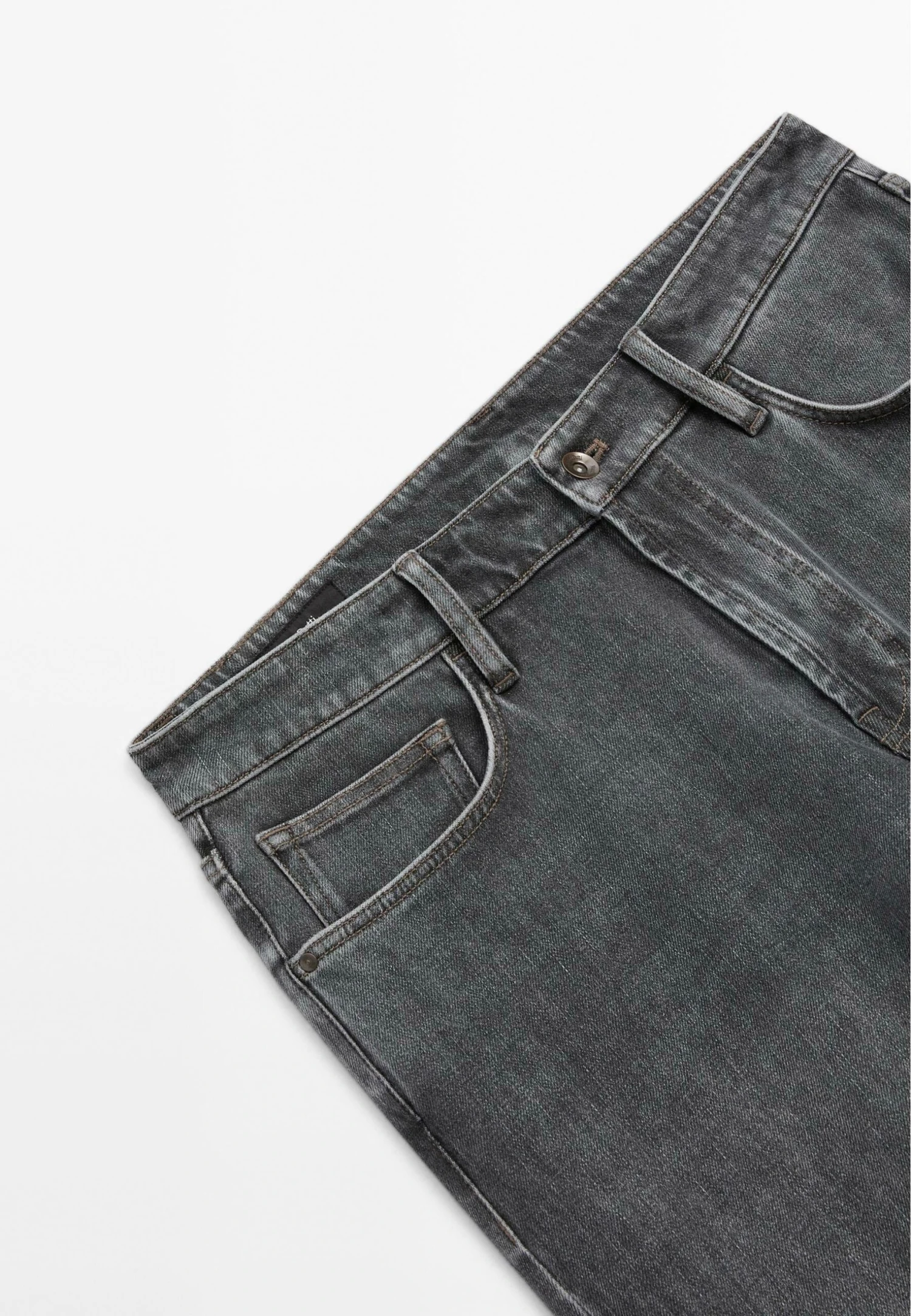 Massimo Dutti TAPERED FIT - Jeans Tapered Fit - Grey 5 Massimo Dutti TAPERED FIT - Jeans Tapered Fit - Grey - Image 3