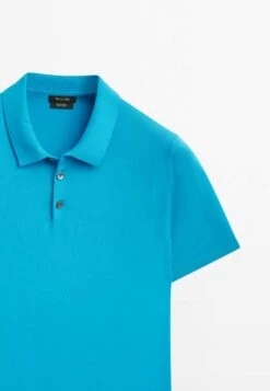 Massimo Dutti Short Sleeve- Polo Shirt - Blue 18 Massimo Dutti Short Sleeve- Polo Shirt - Blue -Massimo Dutti Shop 91fd8ab3dd074b9bb0a4cfe10d6ffb61