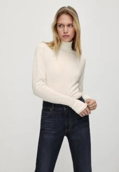 Massimo Dutti Rollkragen Mit Langen Ärmeln- Jumper - Beige