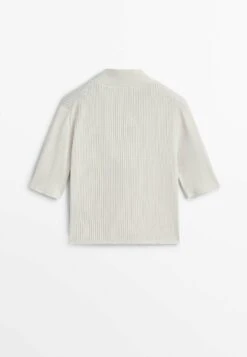 Massimo Dutti And Blend- Cardigan - Mottled Beige -Massimo Dutti Shop 926c810d47a84130abefbfc3b598987e