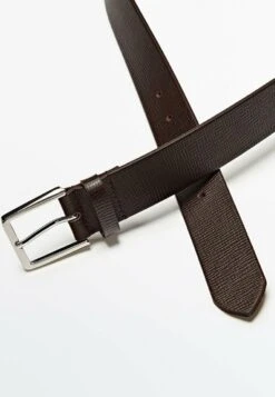 Massimo Dutti Embossed- Belt Business - Brown -Massimo Dutti Shop 9289f962f95a457aab081458ea9d4382