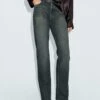 Massimo Dutti HIGH-WAIST - Straight Leg Jeans - Blue Denim -Massimo Dutti Shop 929d1fc5231b460a9410bcd5c5bf33d7