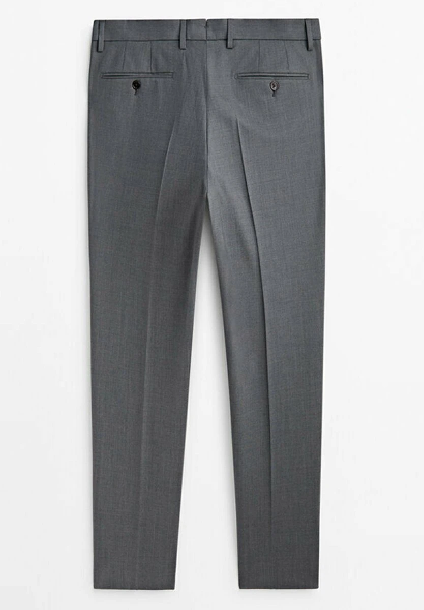 Massimo Dutti Fil-À-Fil - Chinos - Grey 9 Massimo Dutti Fil-À-Fil - Chinos - Grey - Image 7