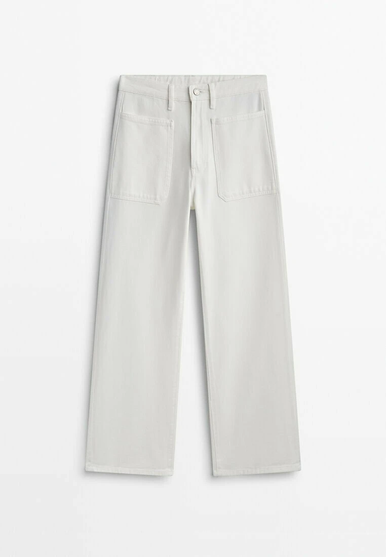 Massimo Dutti Wide Fit CroppedWith Pockets - Flared Jeans 14 Massimo Dutti Wide Fit CroppedWith Pockets - Flared Jeans - Image 12
