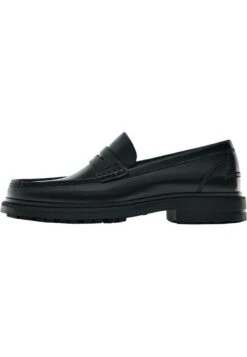 Massimo Dutti Loafers - Slip-Ons - Black