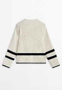 Massimo Dutti Purl With Stripes And Side Buttons - Jumper 16 Massimo Dutti Purl With Stripes And Side Buttons - Jumper -Massimo Dutti Shop 92cc14ed8c574fe38c46ac182865a419