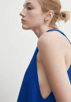 Massimo Dutti Midi With Criss-Cross Detail At The Back - Day Dress - Blue/Black Denim -Massimo Dutti Shop 92eac933a99b4e659bc6d0c8636e340b