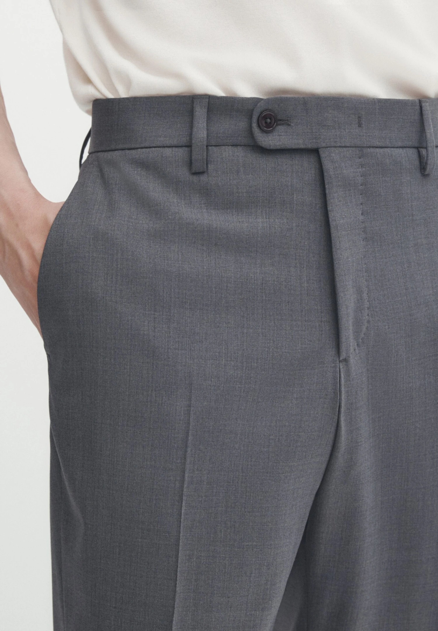 Massimo Dutti Fil-À-Fil - Chinos - Grey 7 Massimo Dutti Fil-À-Fil - Chinos - Grey - Image 5