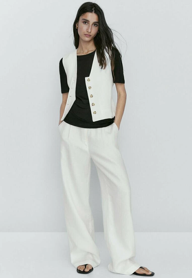 Massimo Dutti Short Sleeve- Basic T-Shirt - Black 4 Massimo Dutti Short Sleeve- Basic T-Shirt - Black - Image 2