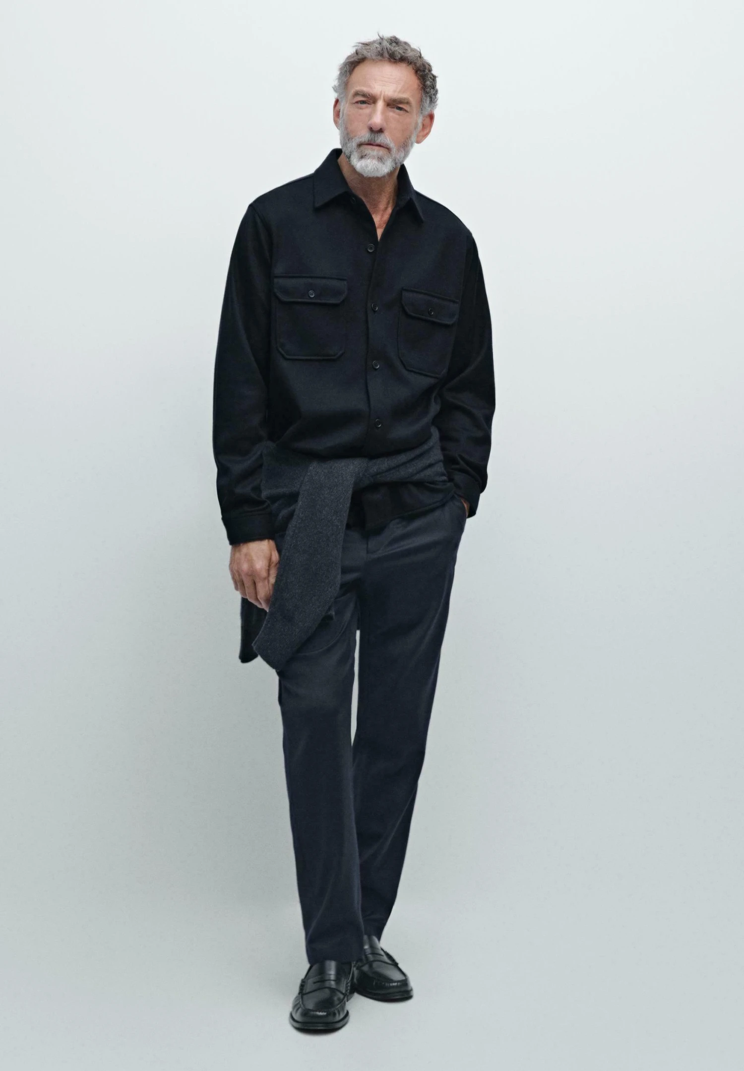 Massimo Dutti WITH CHEST POCKETS - Summer Jacket - Dark Blue 4 Massimo Dutti WITH CHEST POCKETS - Summer Jacket - Dark Blue - Image 2