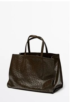 Massimo Dutti ICON MAXI IN TEXTURED - Handbag - Dark Brown 14 Massimo Dutti ICON MAXI IN TEXTURED - Handbag - Dark Brown -Massimo Dutti Shop 939162a33b0945ae98d0aee3006107b4